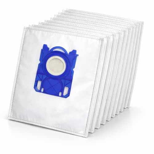 Lot de 10 sacs d'aspirateur compatibles avec S-Bag - Compatible avec AEG GR201SM, Philips FC8021/03, Electrolux E201S - Classic Long Performance