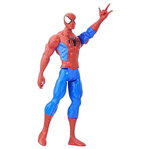 Image of Marvel Spider Man Titan Hero Series Spider Man Figure, Multi Color