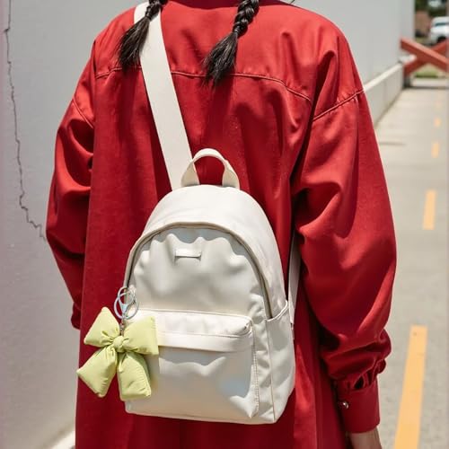 Image of Pink Bow Keychain Bag Charms Y2K Bowknot Plaid Keychains Coquette Aesthetic Purse Handbag Backpacks Charms (Green)