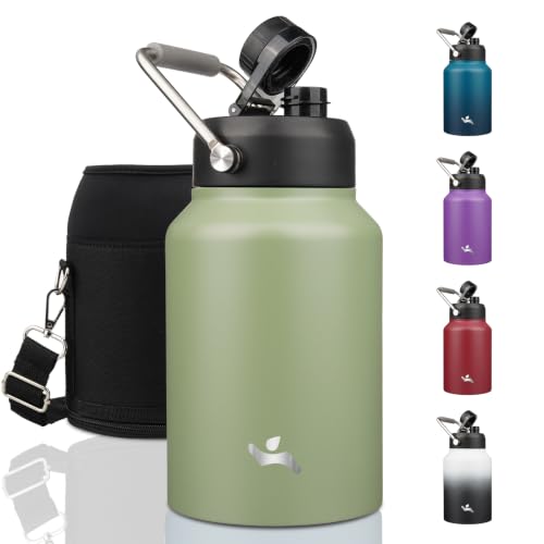 Image of Konokyo 64 oz Insulated Stainless Steel Water Bottle Jug with Handle