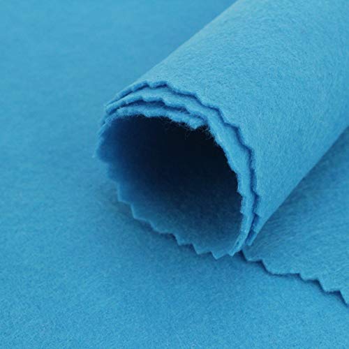 TELA FIELTRO ACRÍLICO COLORES LISOS 90cm DE ANCHO (TURQUESA, 1