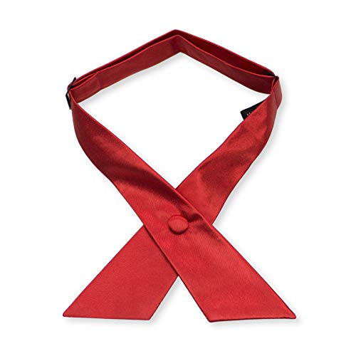 Image of Women's or Men's Crossover Neck Tie Solid Color Continental Tie