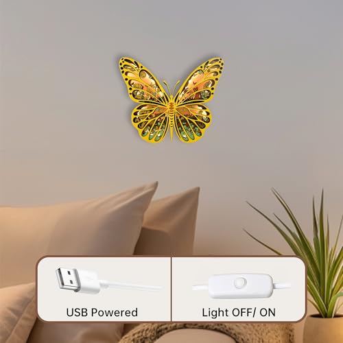 Image of LED Night Light Wooden Wall Decor, 3D Wood Sculpture, Statue for Indoor Bedroom Living Room, Centerpieces for Tables, Modern Art Handmade Crafts