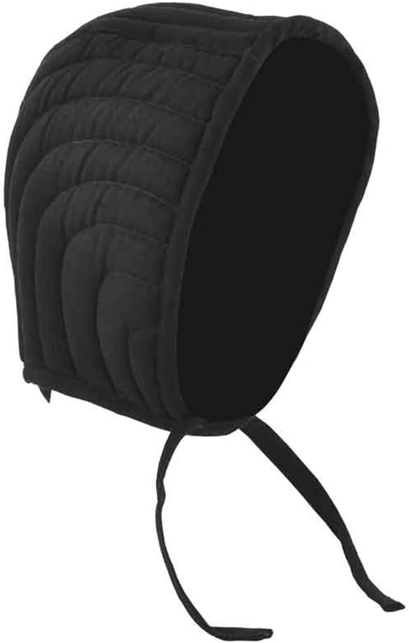 Medieval Quilted Canvas Cotton Padded Arming Cap Protector Under Armor Chainmail Coif for LARP, Renfair