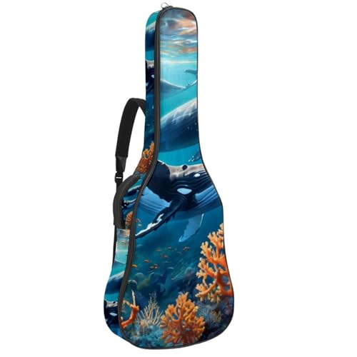 Sac pour guitare acoustique de 41 pouces imperméable avec plusieurs poches