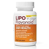 Proactive Daily Ear Health Supplement by Lipo-Flavonoid, Promotes Long Term and Supports Optimal Auditory Function and Cognitive Health, 40 Caplets