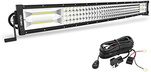 OEDRO LED Light Bar 30 Inch 768W, Curved Quad-Row Spot Flood Combo LED Driving Light 53760LM + Wiring Harness, IP67 Off Road Lamp Fit for Pickup Jeep Truck SUV 4WD 4X4 ATV UTV Tractor (12V 24V)