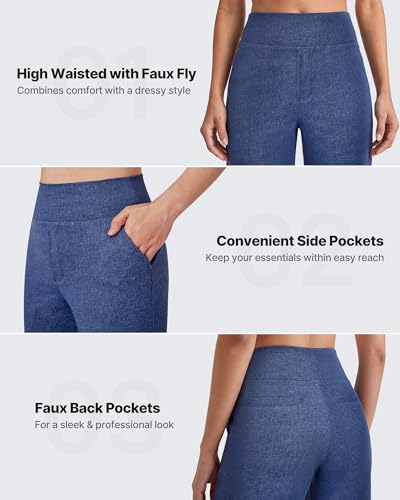 Image of G4Free EverGoing Yoga Pants Women Wide Leg Pants with Pockets High Waist Stretch Dress Casual Sweatpants Petite /Regular /Tall