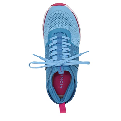 Image of Vionic Women's Captivate Oxford, Horizon Blue Knit Sn, 6 US
