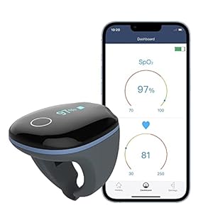 Wellue O2Ring Sauerstoffsättigungs- und Herzfrequenz-Tracker