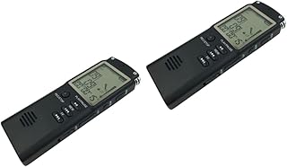 Uonlytech 2Pcs Pequenos Dispositivos De Gravação Mini Gravador De Som Gravadores De Áudio Gravador Digital Pequeno Gravador Pequeno Gravador Digital Equipamento De Gravação Digital T60 Tela