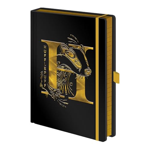 HARRY POTTER Notizbuch (Hufflepuff Design) A5 Notizbuch und Journal mit Glanzprägung - Offizielles Merchandise, Nero / Argento / Giallo für 11,99 EUR (-7%) statt 12,95 EUR bei amazon.de Bild: HARRY POTTER Notizbuch (Hufflepuff Design) A5 Notizbuch und Journal mit Glanzprägung - Offizielles Merchandise, Nero / Argento / Giallo für 11,99 EUR (-7%) statt 12,95 EUR bei amazon.de