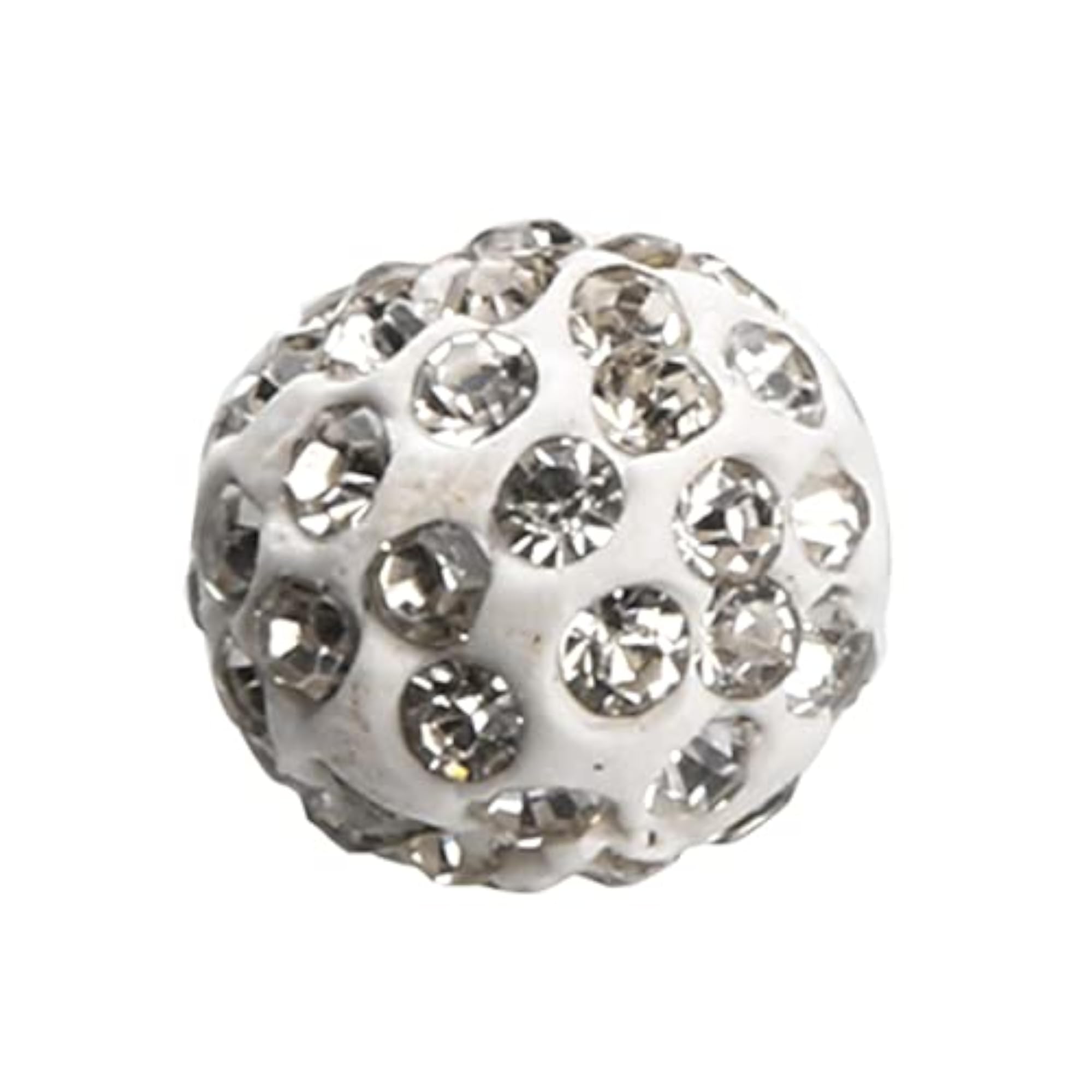 Round Clay Rhinestone Crystal Pave Disco Ball Beads, 100 Pieces