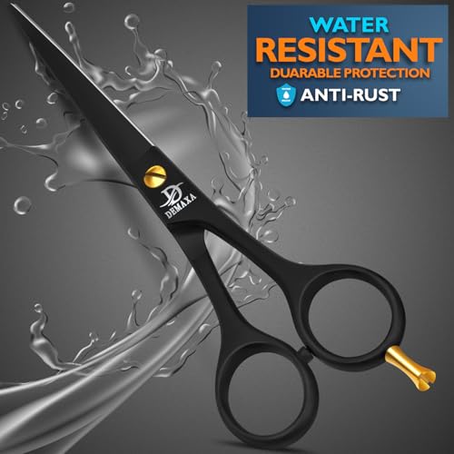 DEMAXA Professional Hair Scissors 6.5 Inch - Premium High Carbon Stainless Steel Barber Salon Hair Shears for Haircut Scissors - Ergonomic Design Super-Sharp Hair cutting Shears Blades