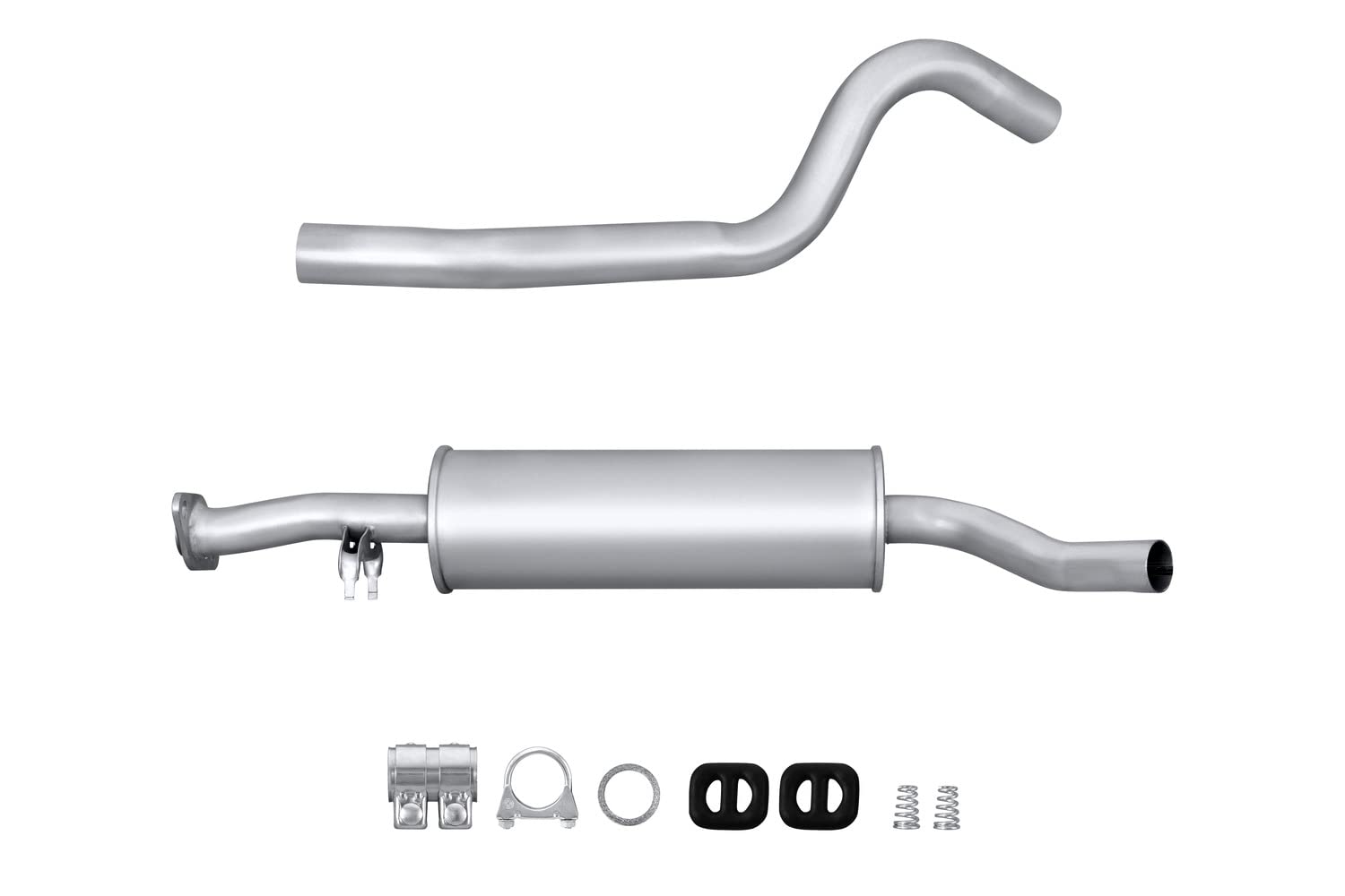HELLA 8LC 366 024-551 Tłumik środkowy - Easy2Fit® Kit - w środku - dwuczęściowy - Komplet z elementami do montażu