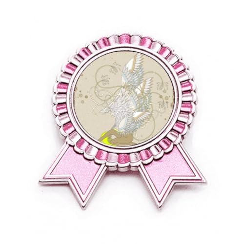 Pin Broche Ukiyo-e Fleur de Rose Médaille en Métal pour Personnaliser vos Vestes et Sacs