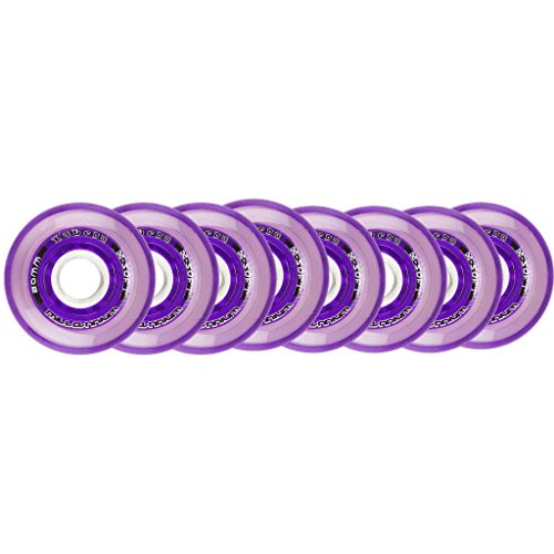 Roues roller hockey Labeda Millennium Gripper Hilo violettes pour une adhérence maximale