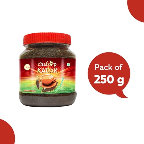 Image of Chaizup Premium Kadak CTC Tea - 250g | Strong Loose Leaf Chai | Bold Flavour & Rich Aroma | Perfect for Indian Masala Tea | 100% Natural | Makes 50+ Cups