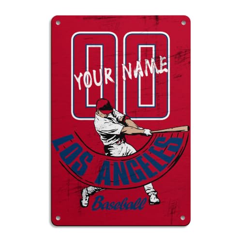 Image of ANTKING Los Angeles A Metal Sign Custom Sign Decor for Men Youth Boy Gifts