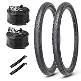 MOHEGIA 24 Inch Cruiser Bike Tires Set - 2 Pack...