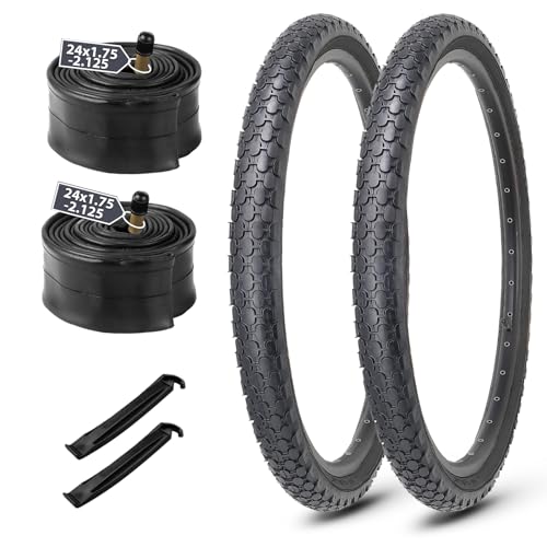MOHEGIA 24 Inch Cruiser Bike Tires Replacement Set...