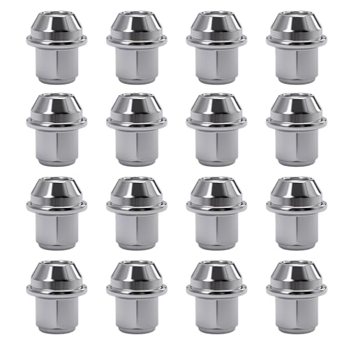 JAVOUKA 16pcs Carbon Steel Wheel Nuts Set for Ford Activa Bantam BMax CMax Edge Escape Escort Fiesta Focus Mondeo Mustang Puma Transi M12 x 1.5 Wheel Lug Nuts