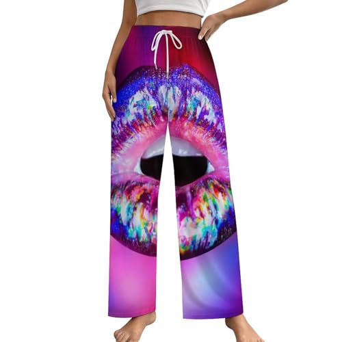 Pantalon de pyjama femme avec poches pour un vêtement de nuit confortable S