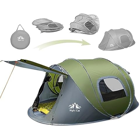 Night Cat Upgraded Pop up Tent with Porch Cover