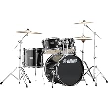Yamaha Rydeen 5pc Shell Pack with 20" Bass Drum, Black Glitter