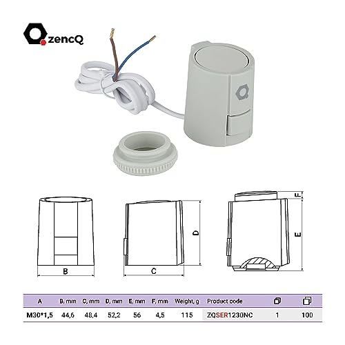 ZencQ Attuatore di alta qualità per riscaldamento