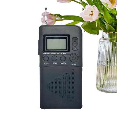 FM Radio Portátil,Portátil Radio AM FM | Receptor de Transistor Con Pantalla Digital LCD para el Hogar, Oficina, Camping & Interior