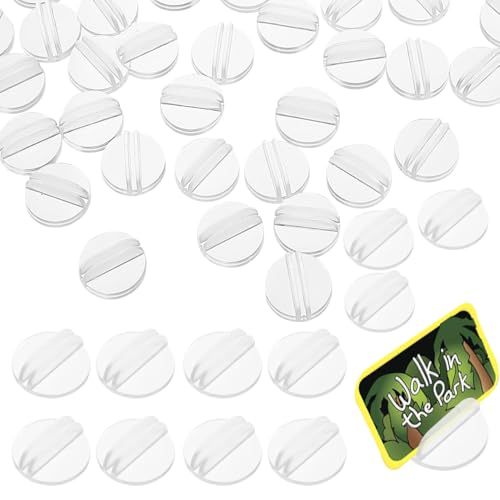 Porte-cartes à jouer transparent 50 pièces supports ronds compacts