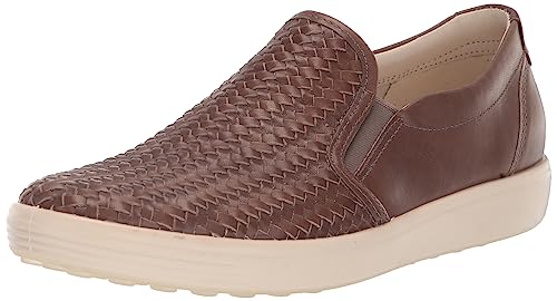 ECCO Soft 7 Woven Slip ON 2.0, Taupe, 8-8.5