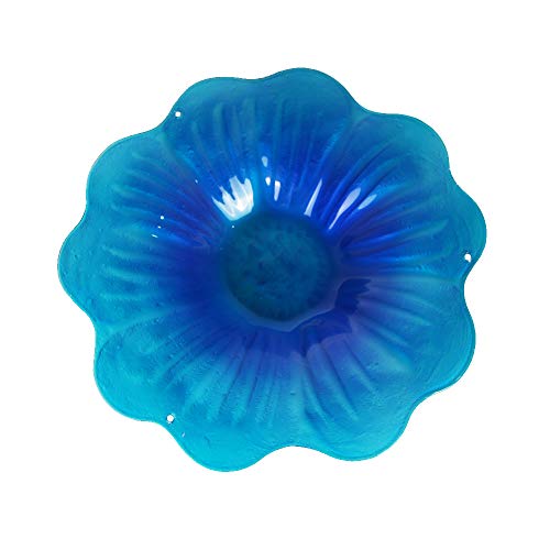 jinhuoba Haning Bird Bath Glass Bird Feeder for Garden Bcakyard Patio Outdoor Decoration, 20\"x11\" - Thumbnail 5