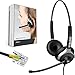 Produktbild GEQUDIO Headset für GX3+ GX5+ und kompatibel mit Mitel, Aastra, GEQUDIO, Poly/Polycom und Gigaset-RJ Telefon - inklusive RJ Kabel - Kopfhörer & Mikrofon mit Ersatz Polster - leicht 80g (2-Ohr)