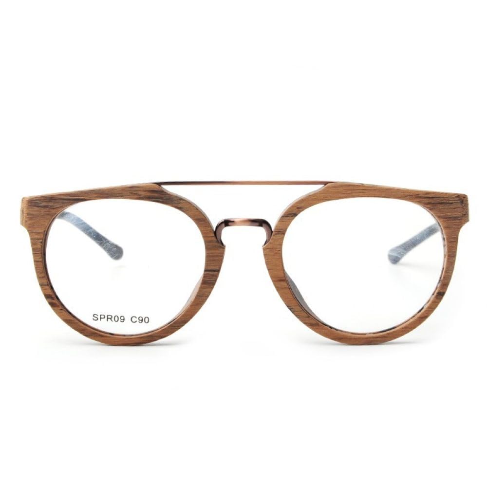 MUTYNE Occhiali da vista con montatura in legno imitazione Occhiali da vista Uomo donna