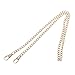 Produktbild Exing Taschenkette Kette Kettenbügel Metall Schultergurt Ersatz Schulter Riemen,60 cm, für Frau Umhängetasche Taschen (Hellgold)