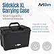 ArtBin 6917AB Sidekick XL-Tragetasche, tragbarer Kunst- und Handwerks-Organizer mit Griff, [1] Kunststoff-Aufbewahrungskoffer, schwarz