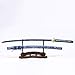 Eroton-Handmade Samurai Katana Sword Real,Full Tang Heat Tempered 1045/1060 High Carbon Steel Sharp Functional,41 Inches for Room Decoration Gift Cosplay Blue……
