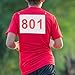 RNXRZANK 100 Running Numbers for Athletes, Sports Bibs for Events and Competitions, 801 to 900