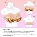 YEEFAIRY Realistic Strapless Breastplate Silicone Filled False Breast Plates Forms Crossdresser Trans Woman Drag Cosplay, F cup M, Ivory White
