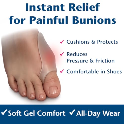 Image of PediFix Visco-GEL Bunion Guard for Big Toe Protection | Soft Visco-GEL cushions bunions, reducing shoe pressure and friction on the big-toe joint. Fits the left or right foot.