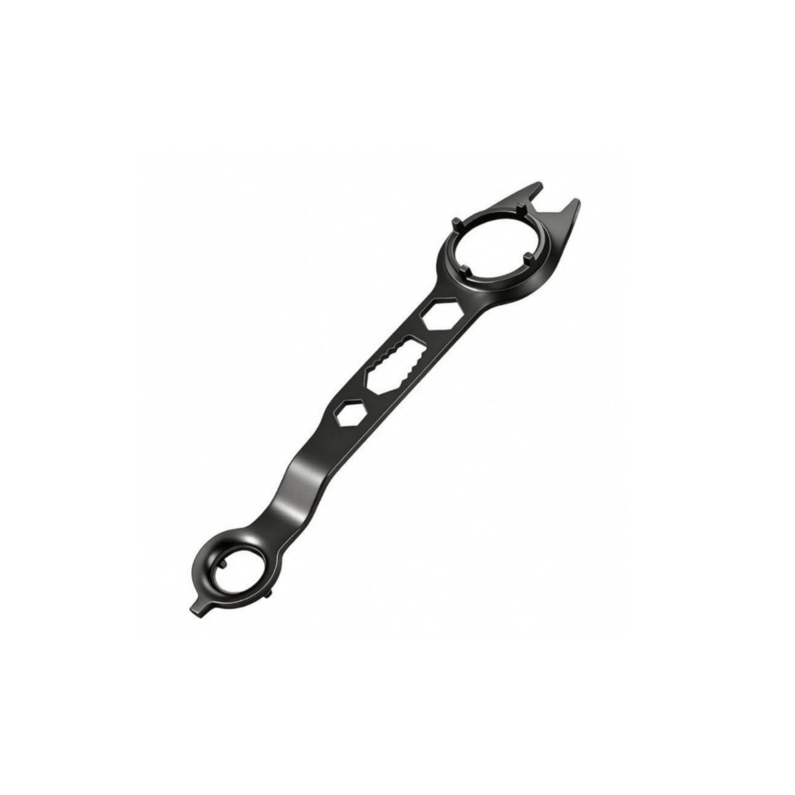 Four-Claw Angle Grinder Wrench Slim Angle Grinder Wrenc | Four-Claw Angle Grinder Wrench Slim Hexagonal Cutouts Black Metal 7-in-1 Hot-Rolled Steel-image-31