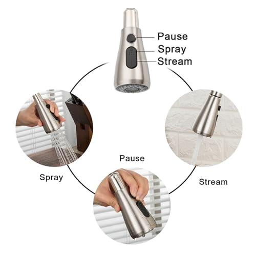 Robinet de cuisine en acier inoxydable mitigeur d'évier durable
