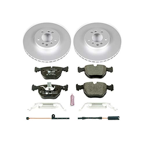 Image of Power Stop ESK879 Front Euro-Stop Brake Kit BMW and 1 Front Sensor Wire For BMW X5 2000-2006 [Model Specific]