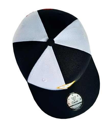 Capiche [99+ Designs] Chapeau Snapback Noir et Blanc, Bloody Mary, Casquette de Gamer pour Hommes, Gaming Cap, Miroir brisé, Fille effrayante, Horreur, fantôme, Construction Robuste – vue 4