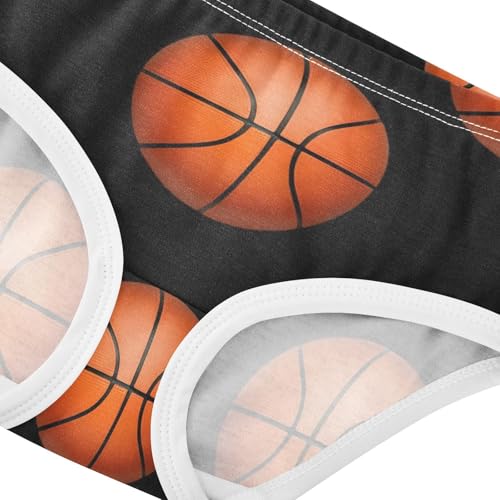 Bright Toddler Underwear Floral 2t Cotton Girl Panties Cute Orange Basketballs Black Briefs Kids Undies4