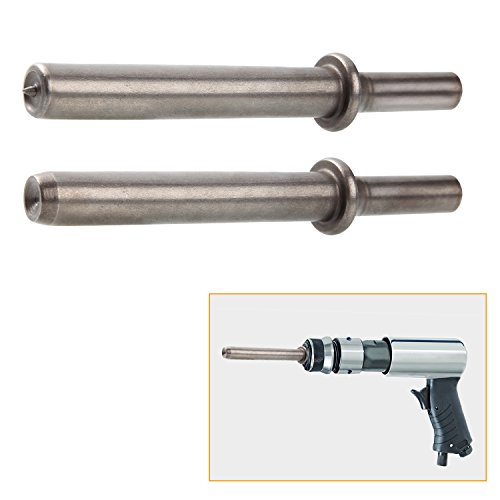 Heavy Duty 2pcs Rivet Set, Abuff Pneumatic Air Rivet Hammer Set for Shank 0.401 Chisel/Air Hammer Rivets Bits