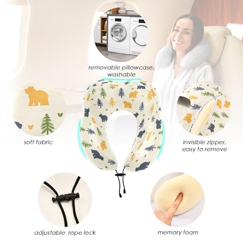 Almohada de viaje espuma viscoelástica tamaño único miniatura 2