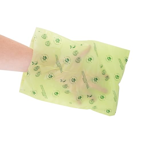Image of Dog Waste Bags - 100% real compostable dog poop bags, biodegradable poop bags, bolsas para perros popo - Odorless, easy to tear apart, leak proof and unscented, 270 count